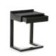 MESITA DE NOCHE 50x35x66 MADERA NEGRO