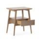 MESITA DE NOCHE 50x38x60 MADERA NATURAL