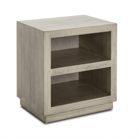 MESITA DE NOCHE 50x40x55 MADERA GRIS VELADO