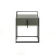 MESITA DE NOCHE 50x40x60 MADERA GRIS/METAL NEGRO