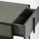 MESITA DE NOCHE 50x40x60 MADERA GRIS/METAL NEGRO