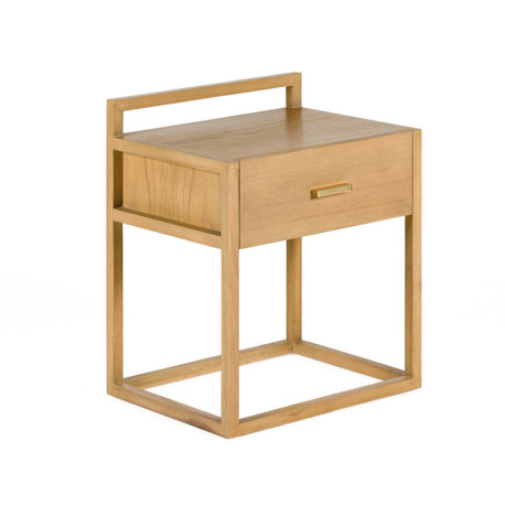 MESITA DE NOCHE 50x40x60 MADERA NATURAL