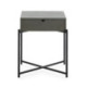 MESITA DE NOCHE 50x40x62 MADERA GRIS/METAL NEGRO