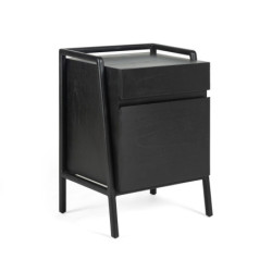 MESITA DE NOCHE 50x40x70 MADERA NEGRO