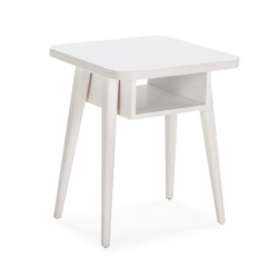MESITA DE NOCHE 50x50x60 MADERA BLANCO