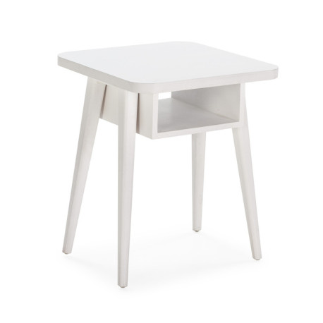 MESITA DE NOCHE 50x50x60 MADERA BLANCO