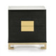 MESITA DE NOCHE 56x41x60 MEDERA MINDI NEGRO/DORADO