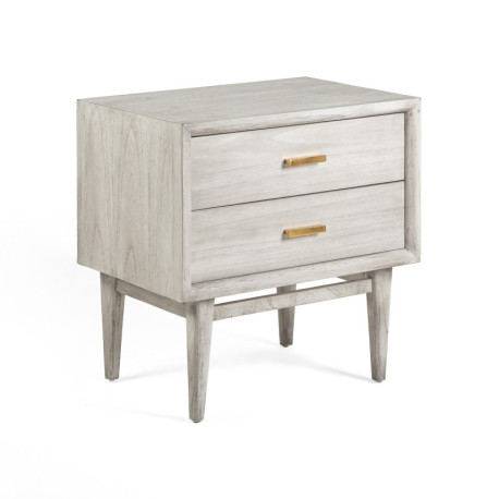 MESITA DE NOCHE 60x40x60 MADERA GRIS VELADO