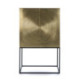MUEBLE BAR 91x56x152 MADERA DORADO/NEGRO/METAL NEGRO