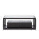 MUEBLE TV 120x45x45 CRISTAL/MADERA NEGRO 2 CAJONES