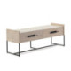 MUEBLE TV 140x45x55 MADERA MINDI NATURAL/METAL NEGRO
