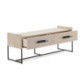 MUEBLE TV 140x45x55 MADERA MINDI NATURAL/METAL NEGRO