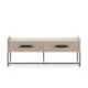 MUEBLE TV 140x45x55 MADERA MINDI NATURAL/METAL NEGRO