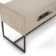 MUEBLE TV 140x45x55 MADERA MINDI NATURAL/METAL NEGRO