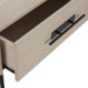 MUEBLE TV 140x45x55 MADERA MINDI NATURAL/METAL NEGRO