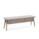 MUEBLE TV 150x50x51 MADERA PATINA GRIS/METAL DORADO