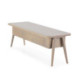 MUEBLE TV 150x50x51 MADERA PATINA GRIS/METAL DORADO