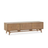 MUEBLE TV 160x40x45 MADERA NATURAL/METAL DORADO