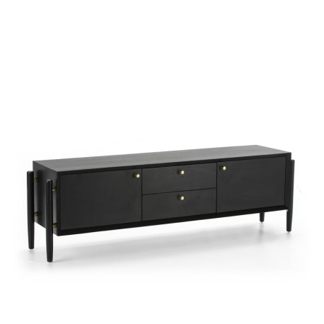MUEBLE TV 160x40x50 MADERA MINDI NEGRO