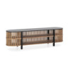 MUEBLE TV 175x40x50 MADERA ARENA/NEGRO/ METAL NEGRO