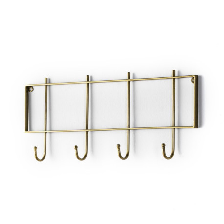 PERCHERO 60x6x25 METAL DORADO