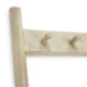 PERCHERO 73x36x190 MADERA BLANCO VELADO 1 CAJON