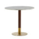 PIE DE MESA 45x45x72 ACERO INOXIDABLE DORADO/MARRON