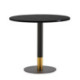 PIE DE MESA 45x45x72 ACERO INOXIDABLE DORADO/NEGRO