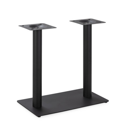 PIE DE MESA DOBLE 40x70x72 METAL NEGRO