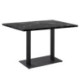 PIE DE MESA DOBLE 40x70x72 METAL NEGRO