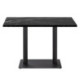 PIE DE MESA DOBLE 40x70x72 METAL NEGRO