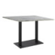 PIE DE MESA DOBLE 40x70x72 METAL NEGRO