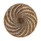 PLATO DECORATIVO 50x50x2 HIERBA MARINA NATURAL/BLANCO