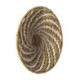 PLATO DECORATIVO 50x50x2 HIERBA MARINA NATURAL/BLANCO