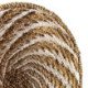 PLATO DECORATIVO 50x50x2 HIERBA MARINA NATURAL/BLANCO