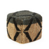 PUFF 50x50x50 ALFOMBRA SHUMAK NATURAL/NEGRO
