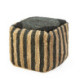 PUFF 50x50x50 ALFOMBRA SHUMAK NATURAL/NEGRO