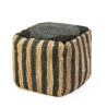 PUFF 50x50x50 ALFOMBRA SHUMAK NATURAL/NEGRO
