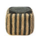 PUFF 50x50x50 ALFOMBRA SHUMAK NATURAL/NEGRO