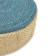 PUFF 55x55x20 ALFOMBRA SHUMAK MARFIL/AZUL
