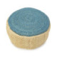PUFF 55x55x20 ALFOMBRA SHUMAK MARFIL/AZUL