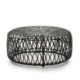 PUFF 89x89x38 MIMBRE MARRON/MIEL