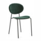 SILLA 42x51x78 METAL NEGRO/ABS NEGRO/TERCIOPELO 7033-27 VERDE OSCURO