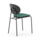 SILLA 42x51x78 METAL NEGRO/ABS NEGRO/TERCIOPELO 7033-27 VERDE OSCURO