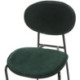 SILLA 42x51x78 METAL NEGRO/ABS NEGRO/TERCIOPELO 7033-27 VERDE OSCURO