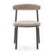 SILLA 48x54x73 METAL NEGRO/TELA SAN REMO-100 BEIGE