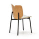 SILLA 48x54x80 TELA/MADERA/METAL NEGRO