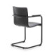 SILLA 50x50x84 METAL NEGRO/POLIPIEL NEGRO