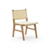 SILLA 50x53x81 MADERA TECA/TEJIDO NYLON BEIGE