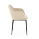 SILLA 51x55x78 METAL NEGRO/TELA SAN REMO 903 BLANCO